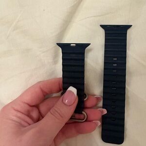 Apple navy Silicone Watch Strap